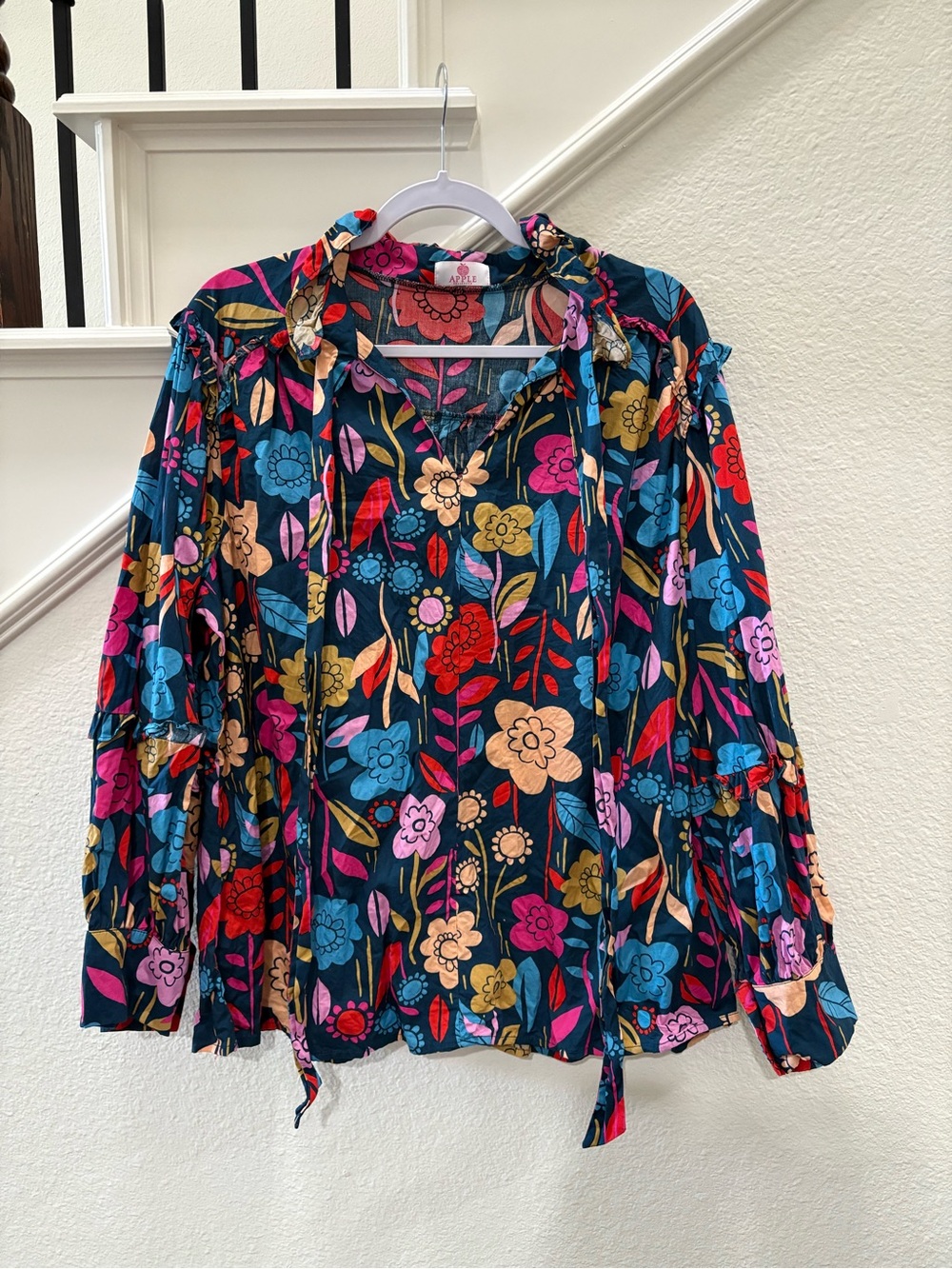 Apple Blvd Floral Blouse